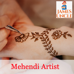 Mehendi artist Mr. Bishal Mallaraj in Chinsurah